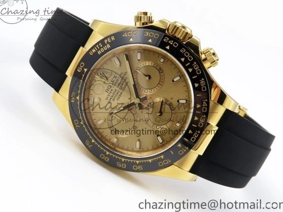 MiroTime 0220 Efficient Daytona 116518 Clean 1:1 Best Edition YG Dial on Oysterflex Rubber Strap SA 1673